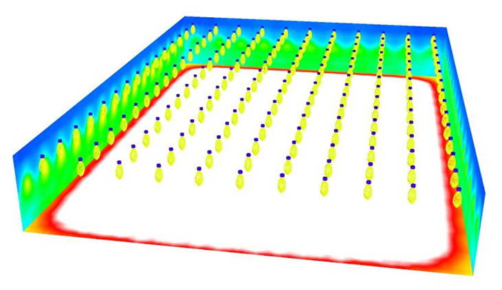 LED High bay Light calculation with Dialux