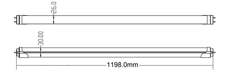 led трубки света dimmension-1200