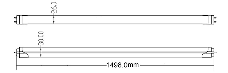 tubo led luce dimmension-1500