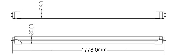 LED-Rohrlicht dimmension-1800