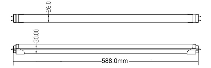 Tube LED Lumière Dimmension-600