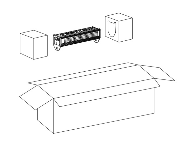 liniowe led high bay light packing