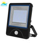 Luna 100W LED Flood Light front with motion sensor