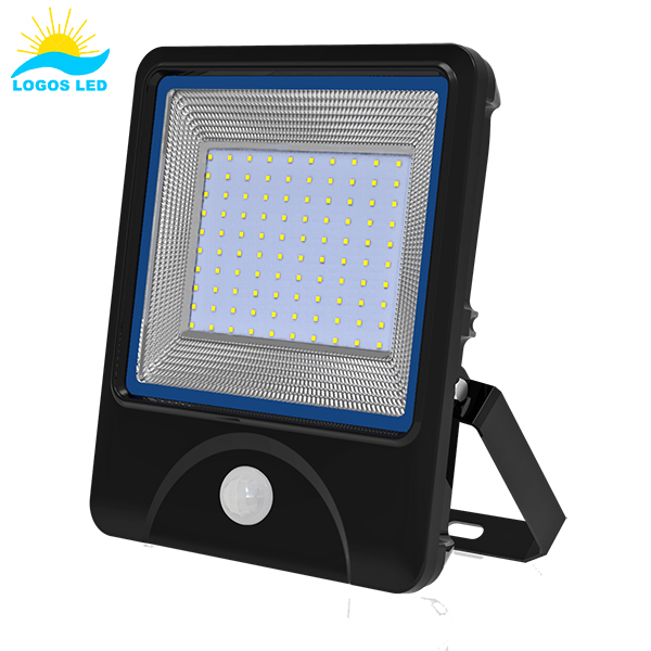 Luna 100W LED Flood Light front z czujnikiem ruchu