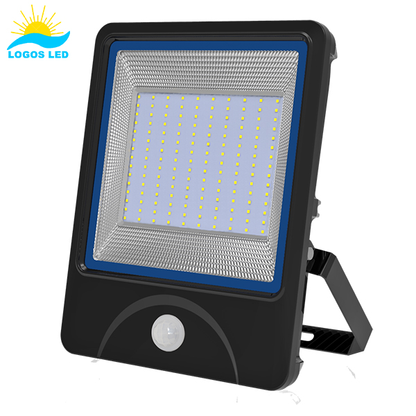 Luna 150W LED Flood Light frente com sensor de movimento