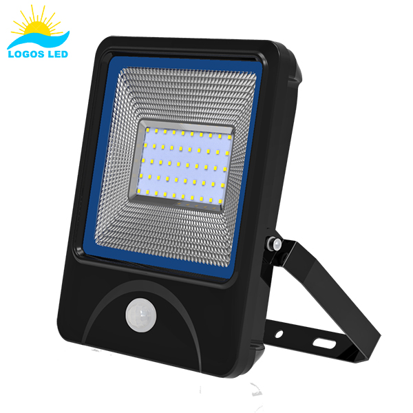 Luna 50W LED Flood Light front with motion sensor