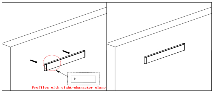 Luna LED Linear Systems Light Installation-Wall Mounted