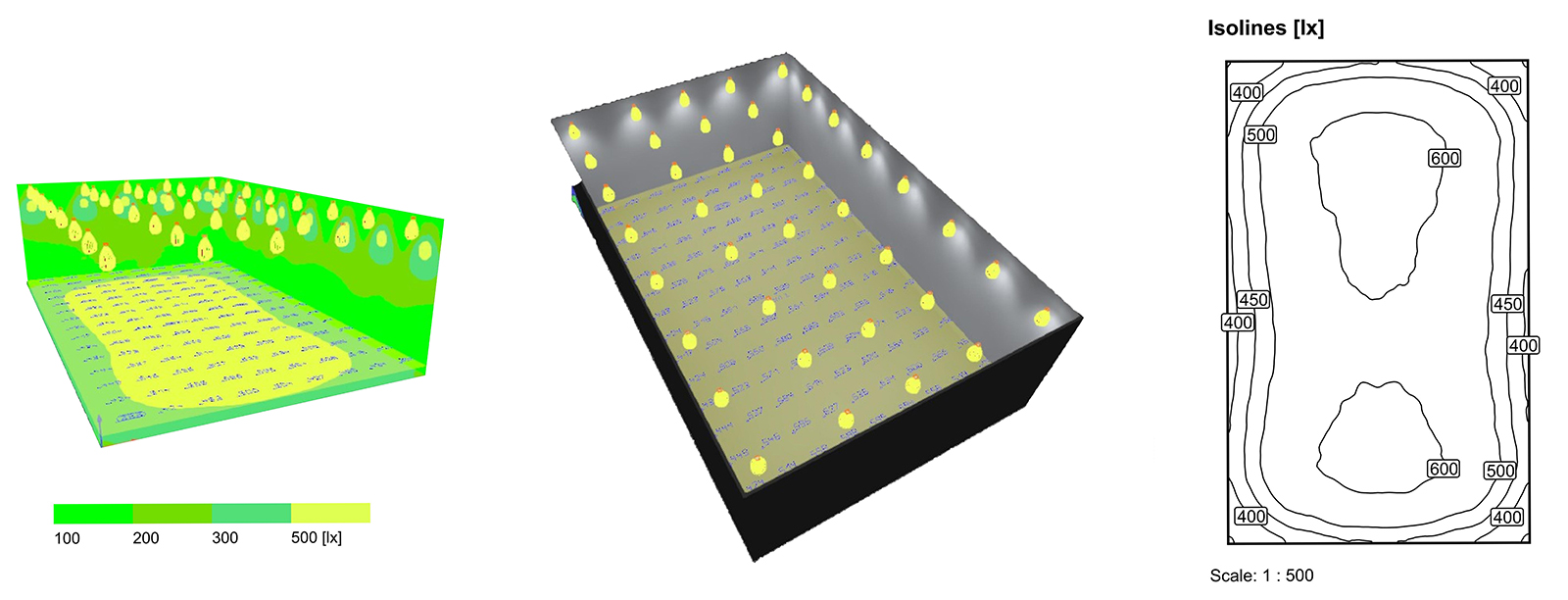 Lighting Layout Plan with UFO LED High Bay Light