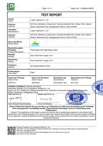 LogosLED IK10 Report for Flood Light(LED High Mast Light) LogosLED IK10 Report for Flood Light(LED High Mast Light)