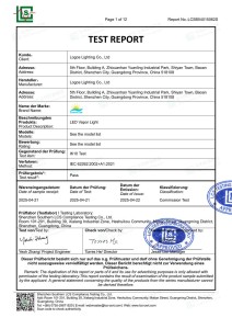 LogosLED IK10 Report for LED Vapor Light LogosLED IK10 Report for LED Vapor Light
